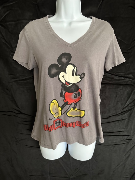 Disney, gray T-shirt with Mickey Mouse, cotton, size M - Picture 4 of 5